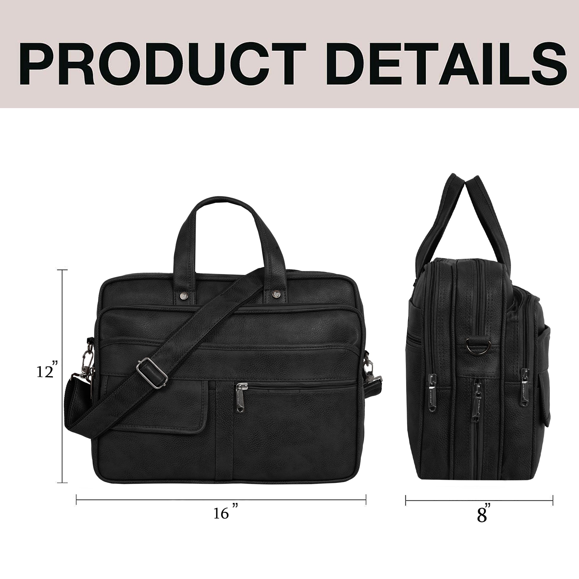 MONTBOLD 3LARGE COMPARTMENT WITH EXPENDEBALE LAPTOP BAG (LB395) (8866034549038)