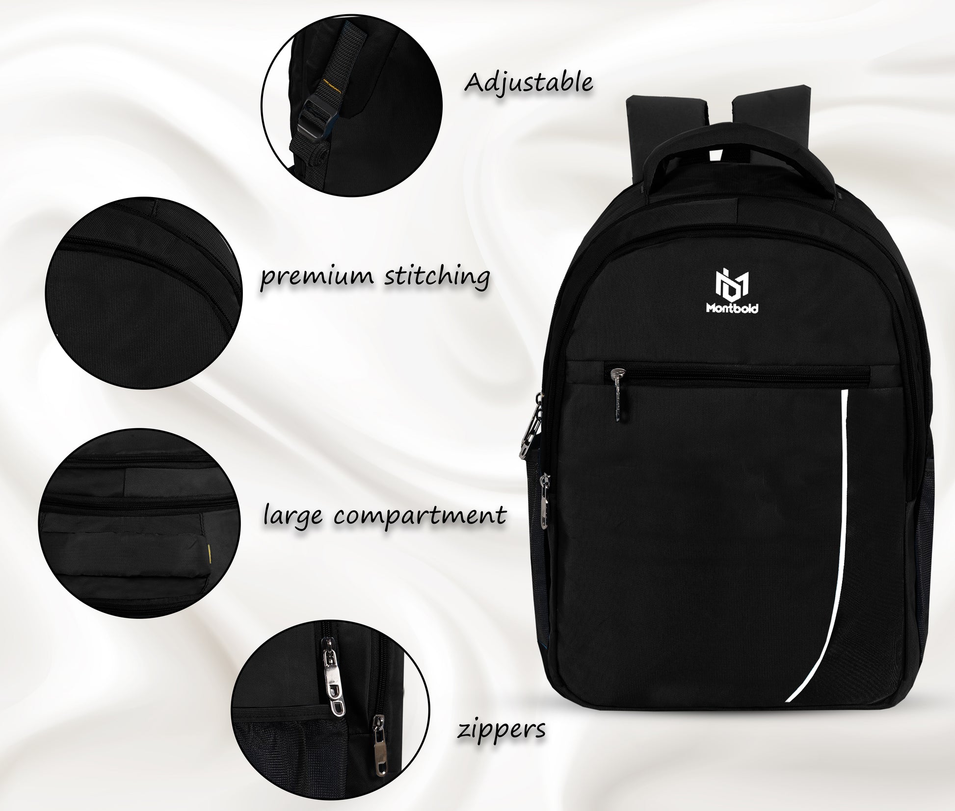 MONTBOLD PREMIUM BACKPACK WITH LAPTOP COMPERTMENT (BP118) (8896978616622)