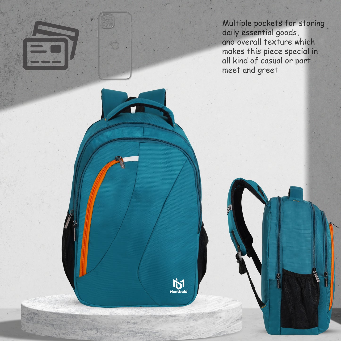 MONTBOLD BACKPACK WITH LAPTOP COMPARTMENT (BP121) (8931487908142)